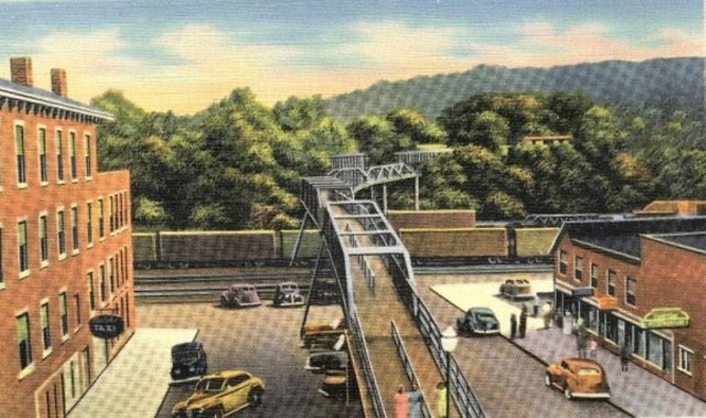 footbridge post card